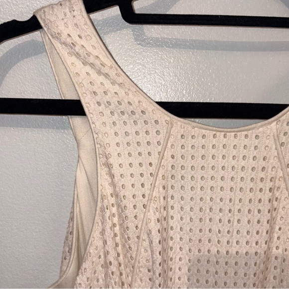 Addison Cream Tiered Ruched Halter Top XS - Picture 7 of 11